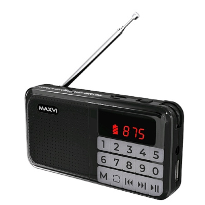 Радиоприемники Maxvi PR-02 black  PR-02  от магазина Zakaz43