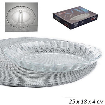 Тарелки,миски,салатники Тарелка овальная 25*18 см ПУ SARINA 822 — фото, цена, купить