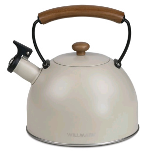 Willmark WTK-3694SS Кремово-белый чайники для плиты