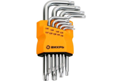 Имбусовые Набор ключей имбусовых Torx , 9 шт, T10-T50 Вихрь  от магазина Zakaz43