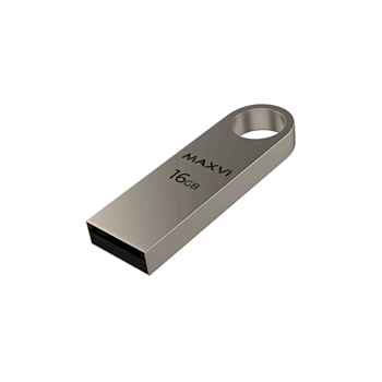 Флэш память USB 16GB Maxvi MK dark grey (FD16GBUSB20C10MK) — фото, цена, купить