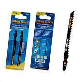 Пилки Пилки для лобзика по ламинату тип T13 100 х 75 мм, реверсивные зубы, HCS (2шт.) ПРАКТИКА — фото, цена, купить