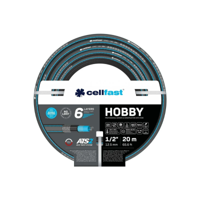 Шланги поливочные Шланг садовый Cellfast HOBBY ATS2 6 слоев 1/2" 20 м 16-202 от магазина Zakaz43