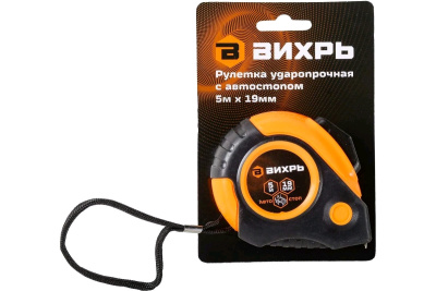 Рулетки Рулетка 5мх19мм автостоп Вихрь 73/11/1/5  от магазина Zakaz43