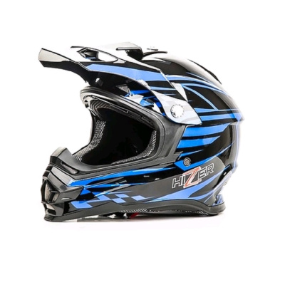 Мотошлемы HIZER B61 96 #2(XL) black/blue B6196  от магазина Zakaz43