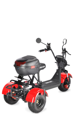 Электротрицикл White Siberia Trike Mini Red 1500W  от магазина Zakaz43