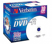 DVD-R Verbatim 4.7Gb 16x Jewel Case Printable (10шт) 43521 диск