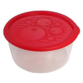 Посуда для микроволновки Контейнер пл.  0,8л круглый низкий многофункциональный №3 С256 — фото, цена, купить