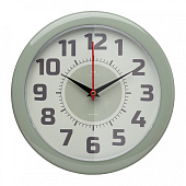 Интерьерные часы Рубин круг пластик d24,5 Классика корпус оливковый 2323-126 — фото, цена, купить