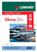 LOMOND A4 200Г/М2 25Л.,ГЛЯНЦЕВАЯ (0102046)