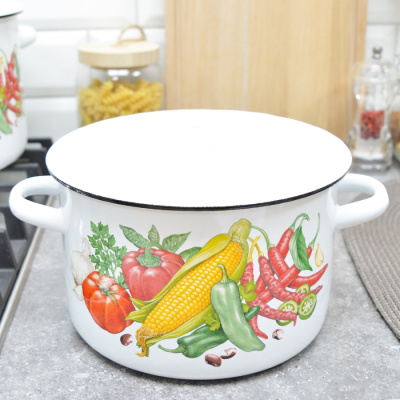Наборы посуды Набор кастрюль "Кукуруза" белый (1,5л, 2,9л, 4,5л) 1 от магазина Zakaz43
