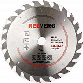 300 Диск пильный по дереву RedVerg твердосплавный 300х32/30 мм, 24 зуба(800301) диск с напайками