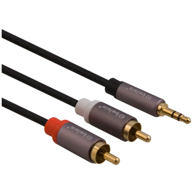 Видеокабели и переходники Аудиокабель (3.5mm Jack M - 2xRCA M) 3 м Belsis BW2013 BW2013 от магазина Zakaz43