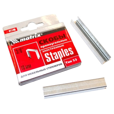 Скобы Скобы для мебельного степлера (10мм,тип скобы 53) (1000 шт.) Вихрь  от магазина Zakaz43