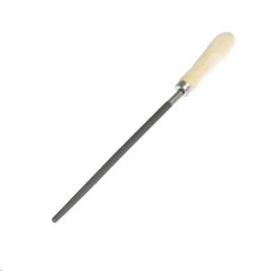 Напильники, надфили, державки, заточные наборы Напильник 200 мм круглый деревянная рукоятка 73/6/4/4  от магазина Zakaz43