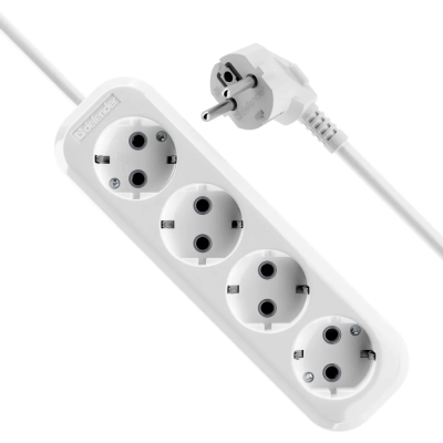 Сетевые фильтры Defender R340 16 А, 3 м, 4 розетки, заземление, белый 99376 от магазина Zakaz43