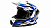HIZER J6801 (S) #6 white/blue Мотошлем