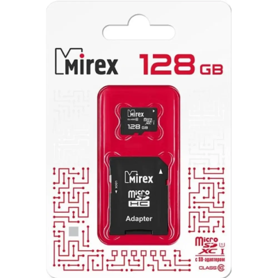 Карты памяти micro SDHC 128GB Class 10, UHS-I, U1 Mirex + adapter (13613-AD10S128) 13613-AD10S128 от магазина Zakaz43