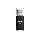 Флэш память USB 16GB Maxvi MP black (FD16GBUSB20C10MP) — фото, цена, купить