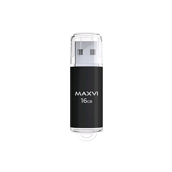 Флэш память USB 16GB Maxvi MP black (FD16GBUSB20C10MP) — фото, цена, купить