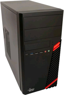 IRU Home 310H5SM MT i3 10105F/8Gb/SSD256Gb GT1030 2Gb/DOS/черный 1859385 Компьютер