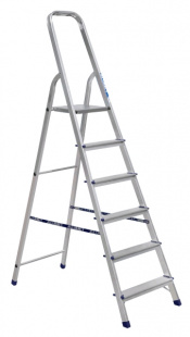 Лестница стремянка алюминиевая матовая 6 ступ. (Ам706) стремянка