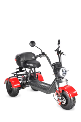 Электротрицикл White Siberia Trike Mini Red 1500W  от магазина Zakaz43
