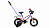 12 FORWARD METEOR 12 (1 ск.) 2020-2021, серый/красный велосипед
