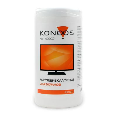 Чистящее средство Konoos KBF-100ECO ДЛЯ ЭКРАНОВ В БАНКЕ 100 ШТ. KBF-100ECO от магазина Zakaz43