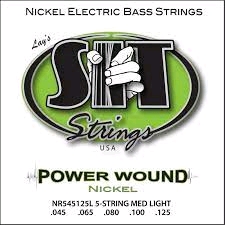 Cтруны для 5-струнной бас-гитары SIT NR545125L, Powerwound Nickel Light, 45-125 струны