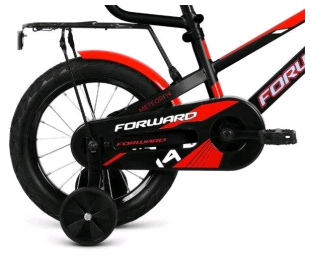 14 FORWARD METEOR 14 (1 ск.) 2020-2021 чёрный/красный велосипед