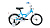 14 ALTAIR KIDS 14 (14" 1 ск.) 2022, бирюзовый/белый, IBK22AL14101 Велосипед велосипед