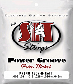 Cтруны для электрогитары SIT PN946, Power Groove Pure Nickel Rock-n-Roll Hybrid, 9-46 струны