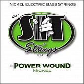 Cтруны для бас-гитары SIT NR40100L, Powerwound Nickel Custom Light, 40-100 струны