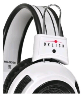Oklick HS-G300 ARMAGEDDON белый/черный 2.3м мониторы оголовье (AH-V1W) Наушники
