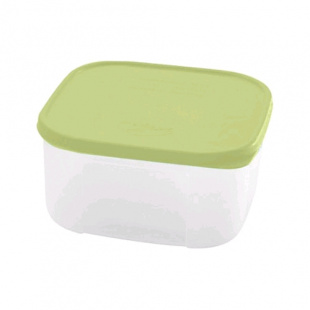 Контейнер пл 0,7л для продуктов квадратный Verona светло-зелен посуда для СВЧ